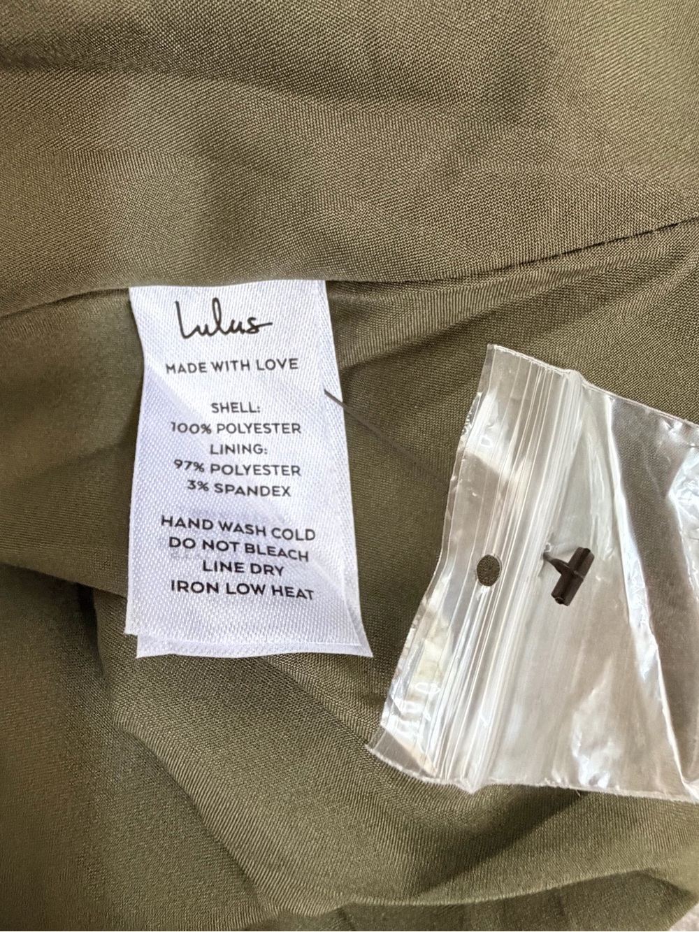 Lulus Unmatched Elegance Satin Sleeveless Midi Dress NWT Size Large Olive Green - Picture 10 of 11